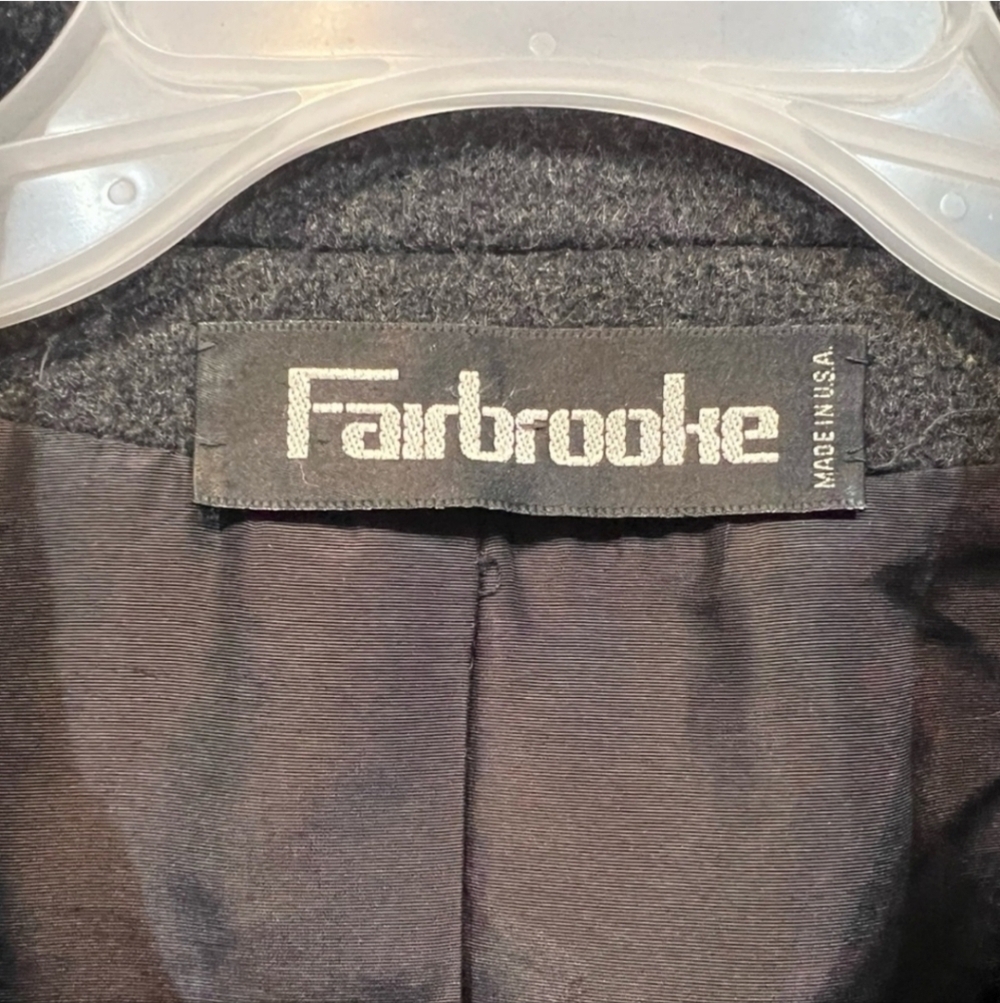 Fairbrooke Saks Fifth Avenue Womens Gray Wool Coat - Picture 4 of 10